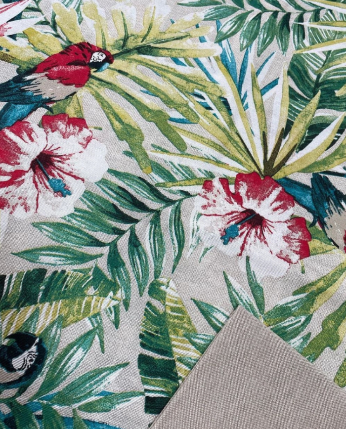 Tela Tropical con Loros